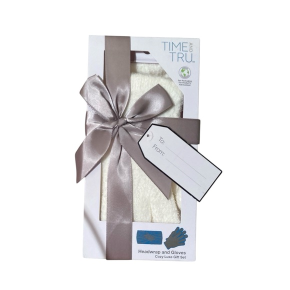 Time And Tru Twist Headwrap And Gloves Set - Picture 3 of 10